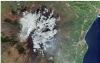 卫星监视埃特纳火山的不可预测的行为