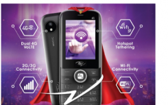 itelMagic24G手机带有WiFi热点的预算4G功能手机售价为卢比2349