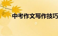 中考作文写作技巧总结如何写好作文