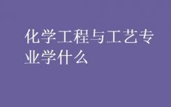 你主修化学工程和技术？