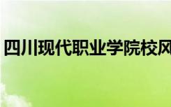 四川现代职业学院校风好不好？环境怎么样？