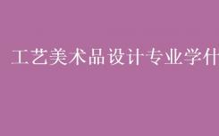 你主修工艺美术设计？