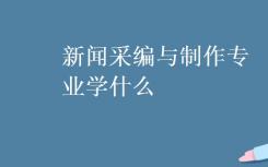 你的新闻编辑制作专业是什么？
