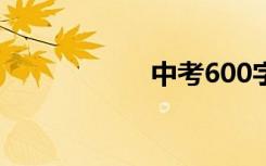 中考600字叙事作文