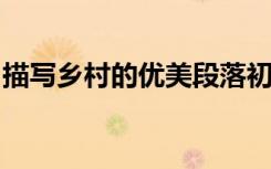 描写乡村的优美段落初中语文作文的优秀素材
