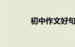 初中作文好句子好段落节选