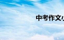 中考作文小范例全集