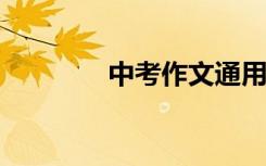中考作文通用经典美句全集