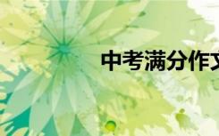 中考满分作文材料的整理