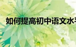 如何提高初中语文水平分享学习英语的秘�