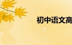 初中语文高效学习方法