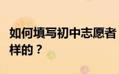 如何填写初中志愿者？中考志愿填报流程是怎样的？