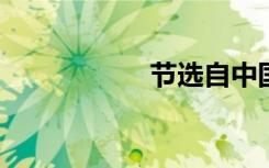 节选自中国作文美句