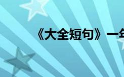 《大全短句》一年级好词好句节选