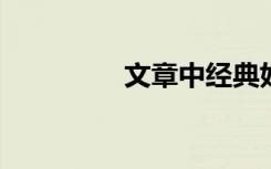 文章中经典好词好句摘录