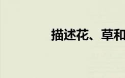 描述花、草和树的美丽句子