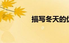 描写冬天的优美词句节选