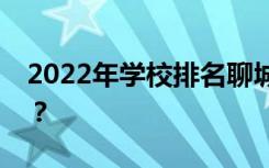 2022年学校排名聊城技工学校哪所学校最好？