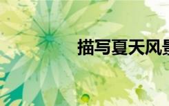 描写夏天风景的美丽句子