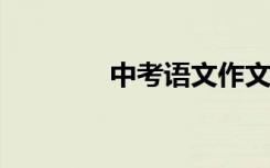 中考语文作文名人资料精选
