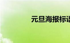 元旦海报标语五年级20字