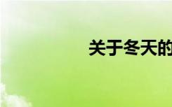 关于冬天的600字短文