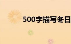 500字描写冬日美景的优秀作文