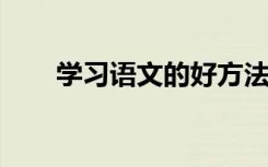 学习语文的好方法初中如何学习语文