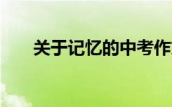 关于记忆的中考作文:愿你和记忆一样