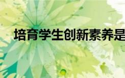培育学生创新素养是基础教育的重要使命
