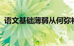 语文基础薄弱从何弥补 如何提高语文成绩？
