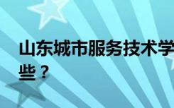 山东城市服务技术学院2022年招生专业有哪些？