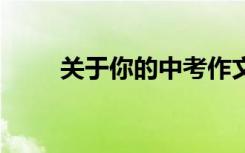 关于你的中考作文:给自己画一扇窗