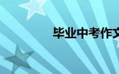 毕业中考作文:按毕业当天
