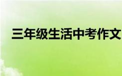 三年级生活中考作文:三年级生活是一首歌