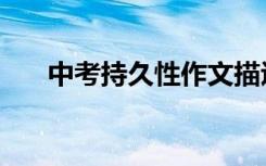 中考持久性作文描述:风雨过后 有彩虹