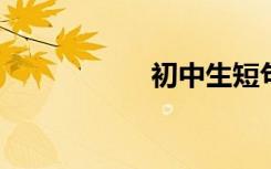 初中生短句美句节选