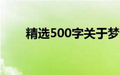 精选500字关于梦想的优秀作文范文