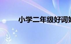 小学二年级好词好句大全短句节选