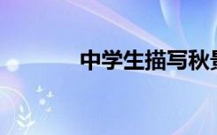 中学生描写秋景的100字节选