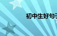 初中生好句子好段落摘录