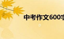 中考作文600字记叙文的积累