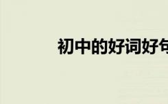 初中的好词好句节选 美不胜收