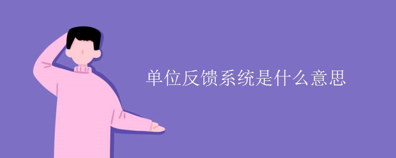 单位反馈系统是什么意思