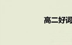 高二好词好句集锦
