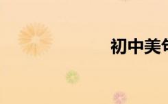 初中美句摘录短