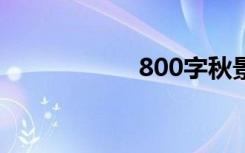 800字秋景满分作文