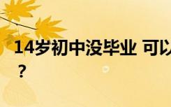 14岁初中没毕业 可以读什么技校 什么专业好？