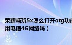 荣耀畅玩5x怎么打开otg功能（荣耀畅玩5X支持电信卡吗能用电信4G网络吗）