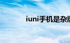 iuni手机是杂牌机吗（IUNI）
